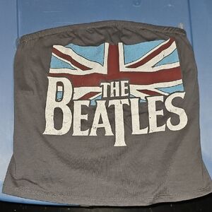 The Beatles Charcoal Smocked Top